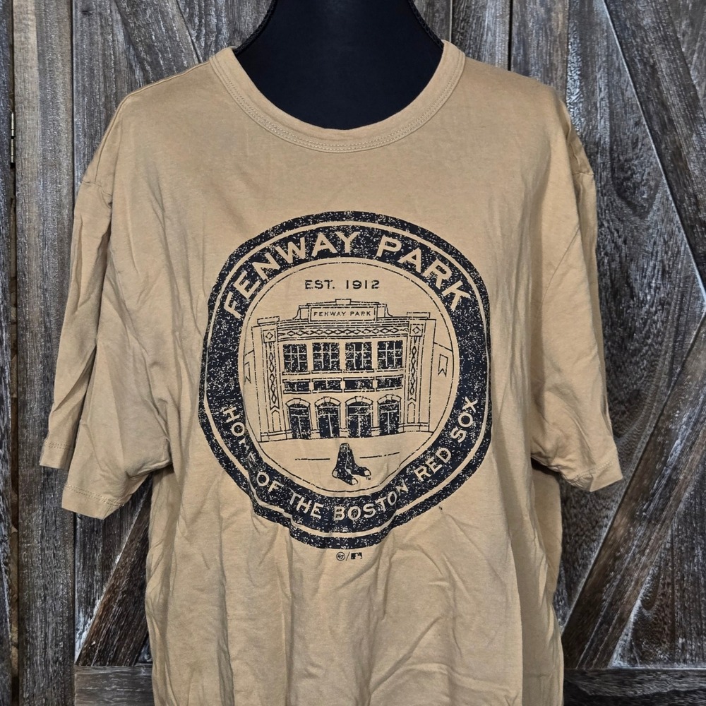 47 Brand Fenway Park Boston Red Sox Graphic T-Shirt Tan XL EGRIVJ 122123 - Picture 2 of 7